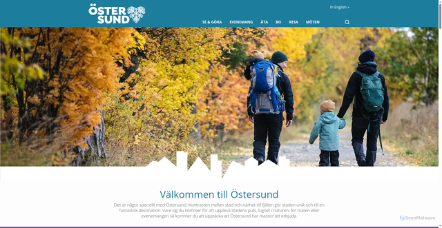Security scan screenshot of https://visitostersund.se
