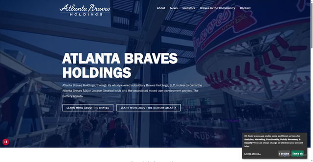 Security scan screenshot of https://www.bravesholdings.com/