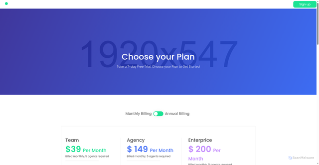 Security scan screenshot of http://devcorptrans.com/pricing.html