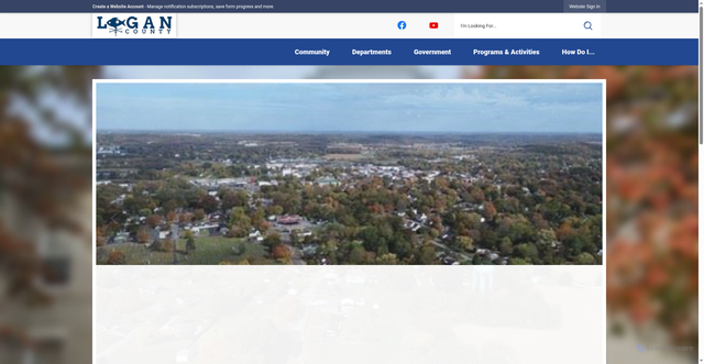 Security scan screenshot of https://logancountyky.gov/