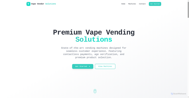 Security scan screenshot of http://vendrvapesolutions.com/