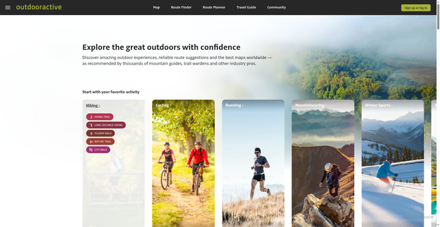Security scan screenshot of https://www.outdooractive.com