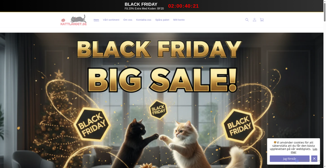 Security scan screenshot of https://kattlandet.se/