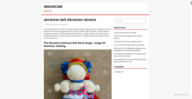 Security scan screenshot of https://imgurcom.pages.dev/post/ukrainian-doll/