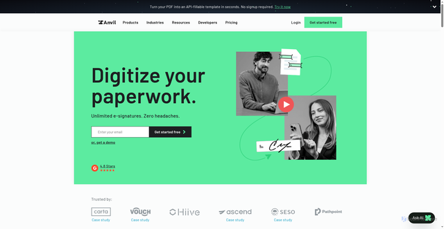 Security scan screenshot of https://www.useanvil.com