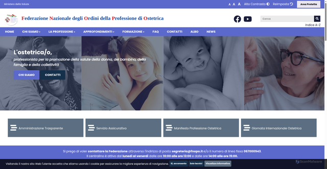 Security scan screenshot of https://www.fnopo.it/