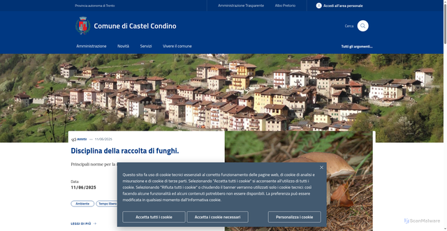 Security scan screenshot of flyimg.opencityitalia.it