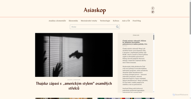 Security scan screenshot of https://asiaskop.cz