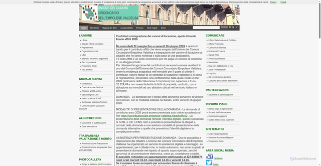 Security scan screenshot of https://www.empolese-valdelsa.it