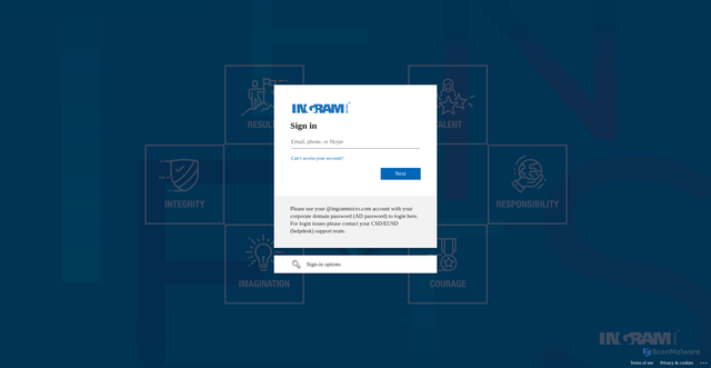 Security scan screenshot of https://im360p01.crm.dynamics.com