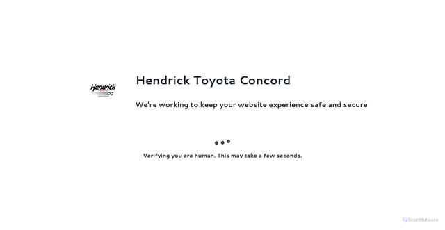 Security scan screenshot of https://www.hendricktoyotaconcord.com/used-vehicles/concord-pre-owned/?srsltid=AfmBOoov6c-SgxqwR2HIJA8Svv3p71co-i-_kMMR0YtZHZpZRycXDoaa