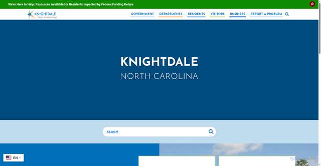 Security scan screenshot of https://www.knightdalenc.gov/