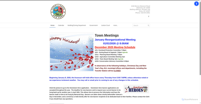 Security scan screenshot of https://www.knoxny.gov/