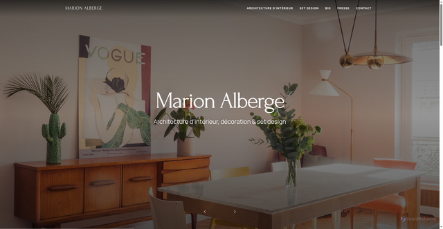 Security scan screenshot of https://www.marionalberge.com