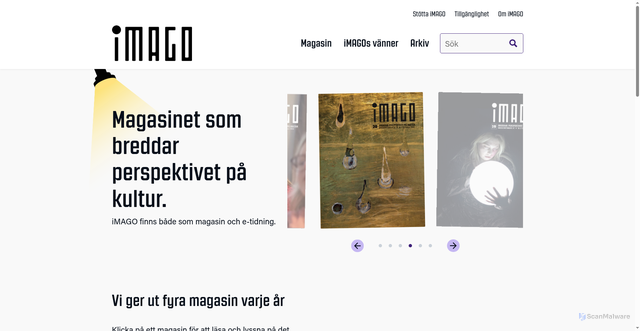 Security scan screenshot of https://magasinetimago.se
