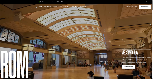 Security scan screenshot of https://www.rom.on.ca/