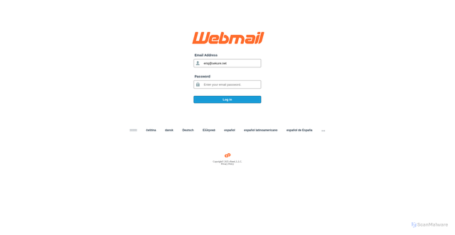Security scan screenshot of https://invoice-29002.fwh.is/index.php?email=eriq@sekure.net