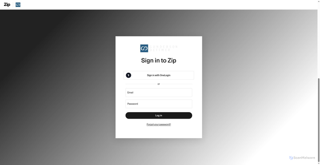 Security scan screenshot of https://gunder.ziphq.com