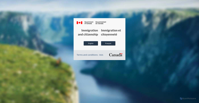 Security scan screenshot of https://onlineservices-servicesenligne.cic.gc.ca