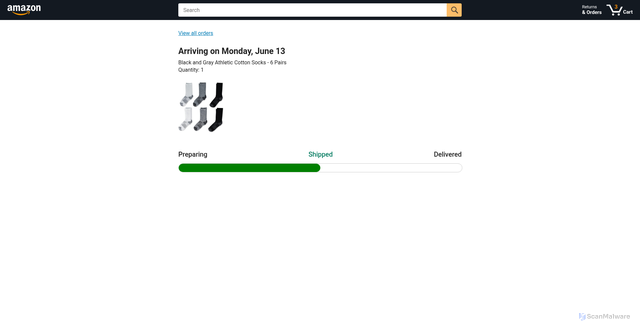 Security scan screenshot of amazon-web-inspired.vercel.app