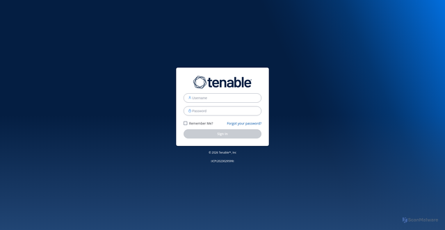 Security scan screenshot of https://cloud.tenablecloud.cn