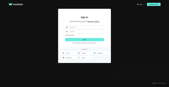 Security scan screenshot of https://app.workato.com