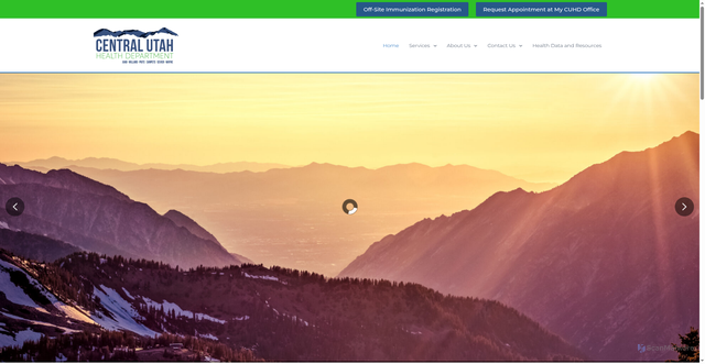 Security scan screenshot of https://centralutahhealth.gov/