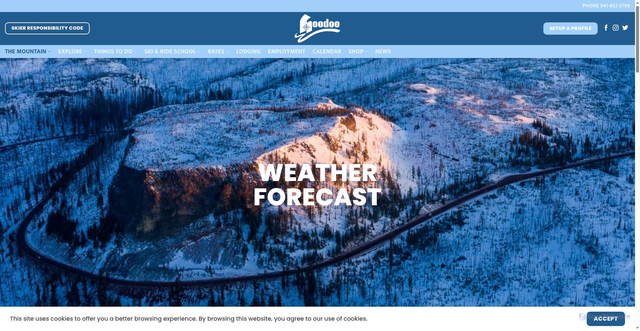 Security scan screenshot of https://hoodoo.com/the-mountain/weather-forecast/