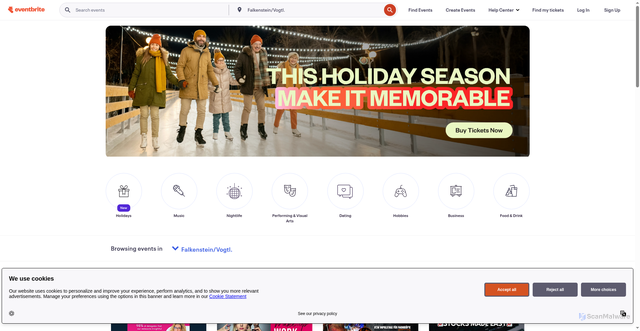 Security scan screenshot of https://www.eventbrite.com/
