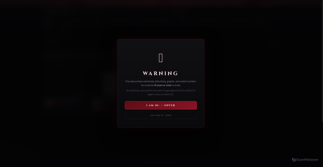 Security scan screenshot of https://gore.best/category/wtf?sort=newest