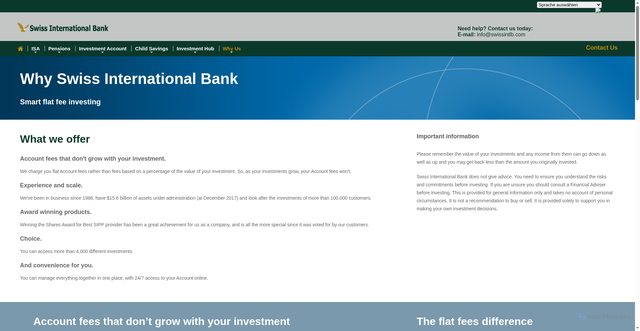 Security scan screenshot of https://ibank.swissintlb.com/why-us/index