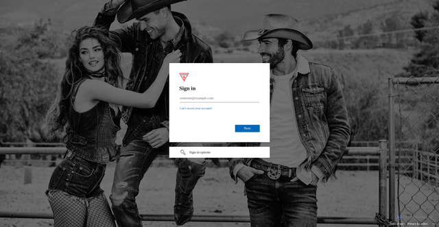 Security scan screenshot of https://jdeservices.guess.eu