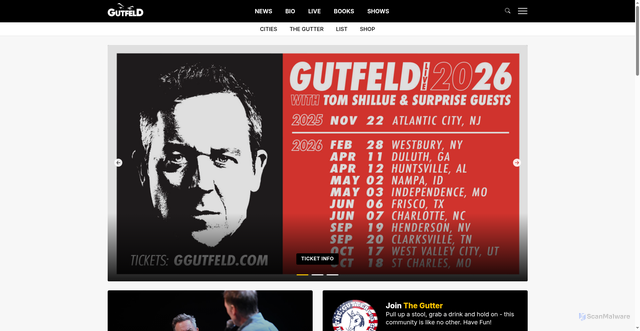 Security scan screenshot of https://ggutfeld.com/