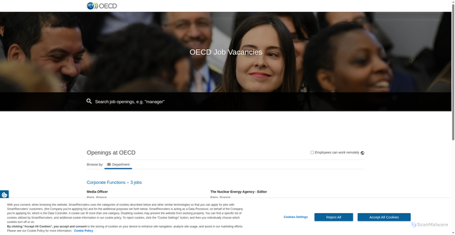 Security scan screenshot of https://careers.smartrecruiters.com/OECD/oecd---en