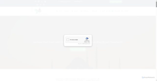 Security scan screenshot of https://onlineshiaqurancenter.com