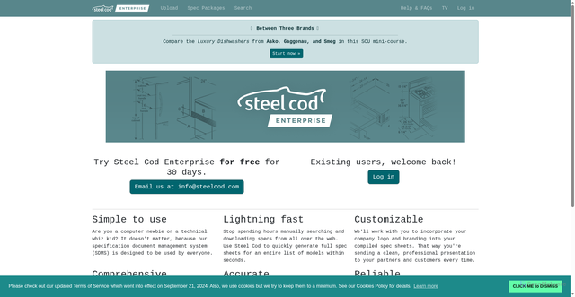 Security scan screenshot of https://enterprise.steelcod.com