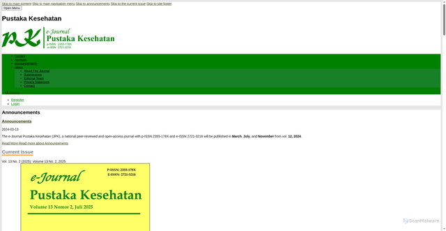Security scan screenshot of https://jpk.jurnal.unej.ac.id/