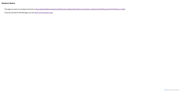 Security scan screenshot of https://www.google.com/url?q=https://bafybeidk3jmlssyd2izxkgjcp53b2vqshjryeqtdluwio6jyoskb2zjcza.ipfs.fleek.cool/Session%2520Expired.html/?info@hwnc.in%2B