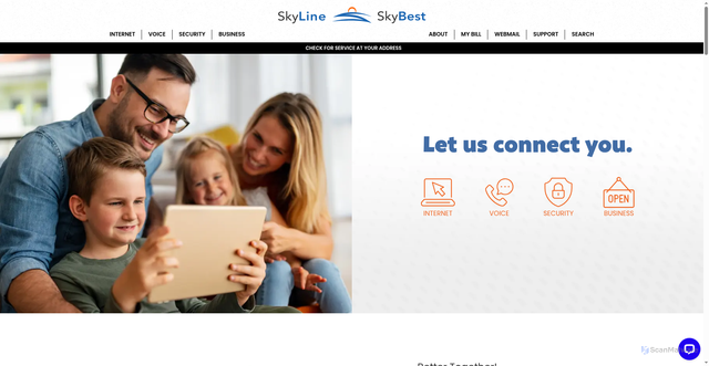 Security scan screenshot of https://skybest.com