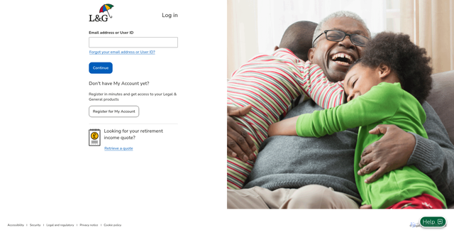 Security scan screenshot of https://auth.landg.com