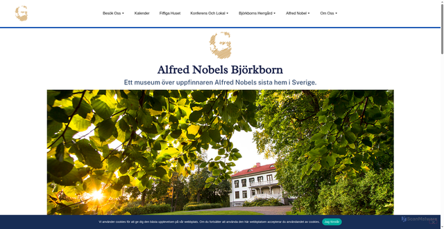 Security scan screenshot of https://nobelkarlskoga.se