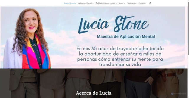Security scan screenshot of https://lucia-stone.com