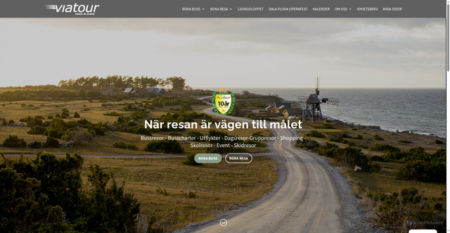 Security scan screenshot of https://viatour.se
