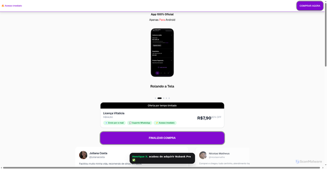 Security scan screenshot of https://alvezzdk.vercel.app