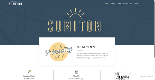 Security scan screenshot of https://www.thecityofsumiton.gov/