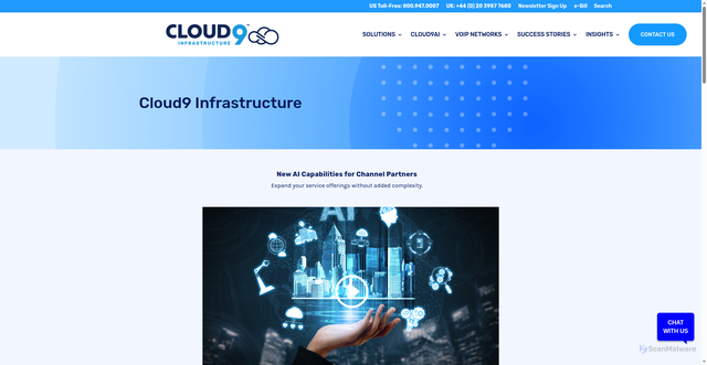 Security scan screenshot of https://cloud9infrastructure.com