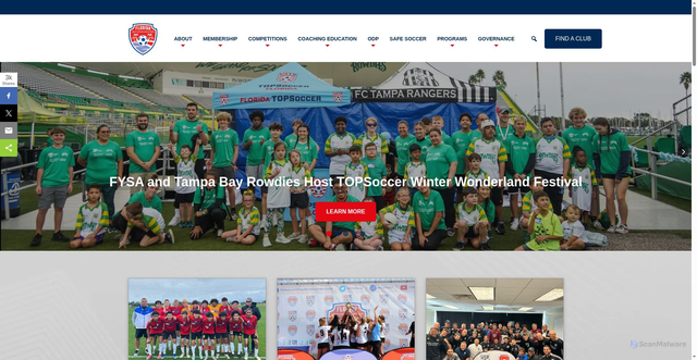 Security scan screenshot of https://www.fysa.com/