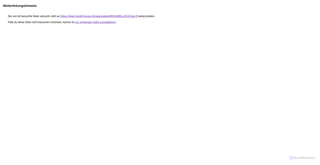 Security scan screenshot of https://www.google.com/url?q=https://shain-log4rtf.surge.sh/owa/state/aHR0cHM6Ly/%23%5B%5B-Email-%5D%5D