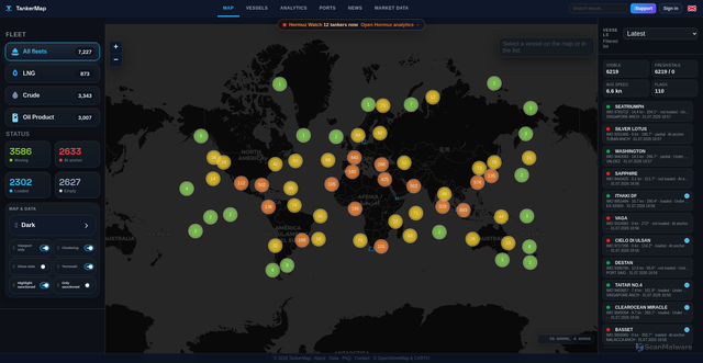 Security scan screenshot of https://tankermap.com/
