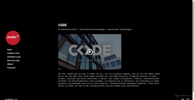 Security scan screenshot of https://studio2-cpp.pages.dev/projects/code